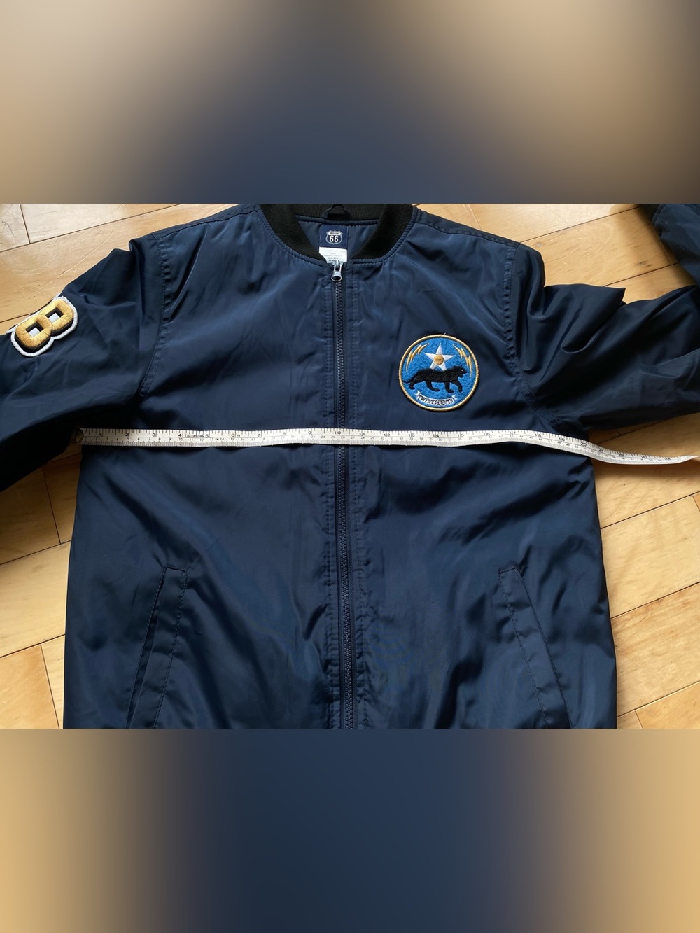 Route 66 Navy Jacket with Black Trim - Picture 11 of 12